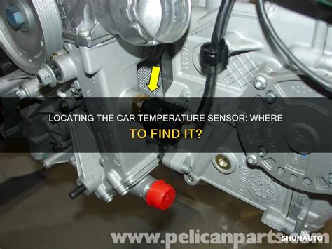Location of car temperature sensor behind bumper