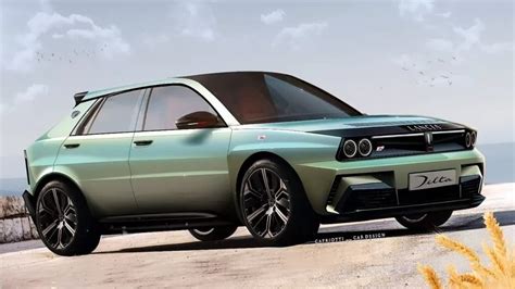 Render Lancia Gamma con design ispirato al concept Pu+Ra HPE