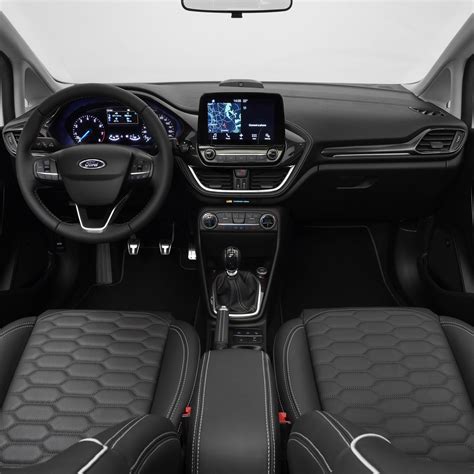 Ford Fiesta interior with central monitor and numeric keypad