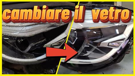 Fase di reinstallazione del faro auto