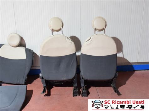 Cuscini sedile Fiat 500 in tessuto di vari colori