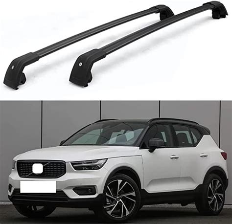 Volvo XC40 con cestello portapacchi da tetto carico