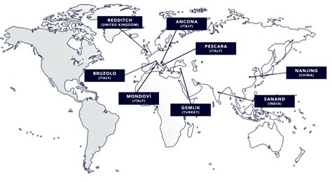 Mappa delle sedi di produzione Mercedes-Benz nel mondo