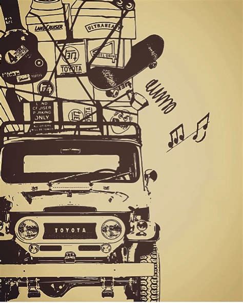 Toyota logo with musical notes