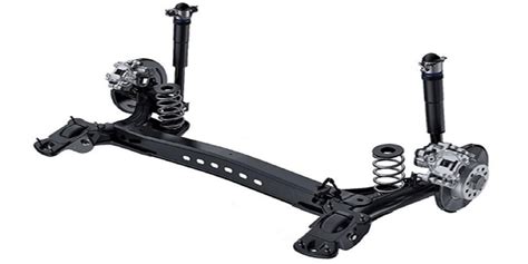 schema delle sospensioni a ponte rigido e molle elicoidali su telaio Toyota Land Cruiser