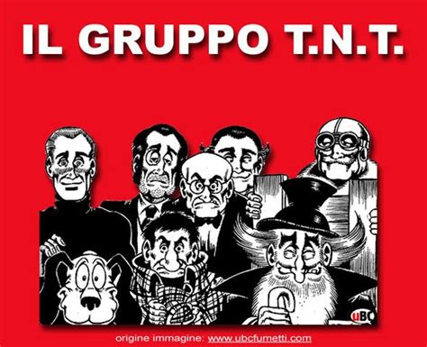 Caricature dei personaggi principali del Gruppo TNT
