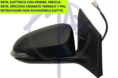 Specchio retrovisore destro Fiat Panda elettrico termico con sonda