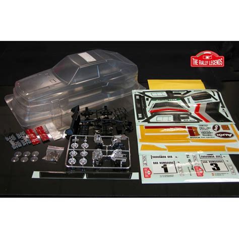 1:10 scale Audi Quattro clear body