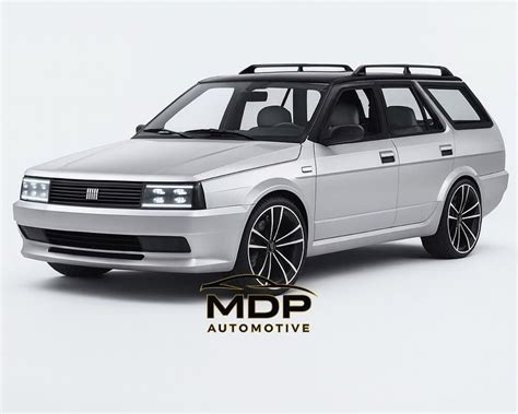 Rendering di una Fiat Regata restomod