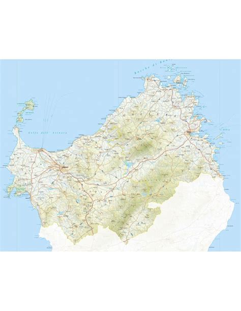 Mappa della provincia di Sassari con punti di interesse per veicoli commerciali