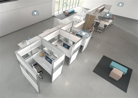 ufficio open space con postazioni modulari
