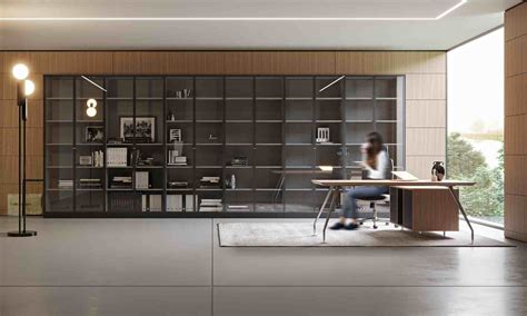 parete attrezzata modulare per ufficio