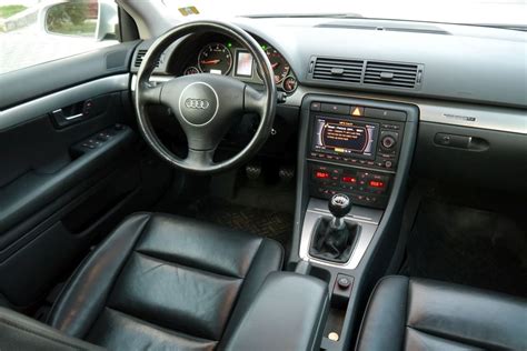 Audi A4 B6 2003 interior with leather seats