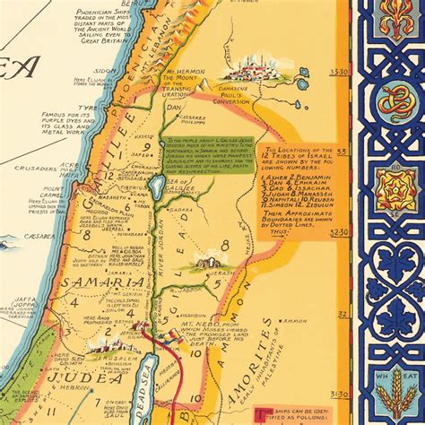 Mappa della Terra Santa