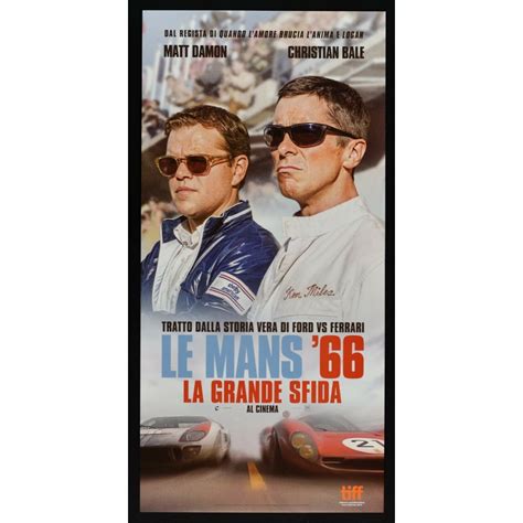 Locandina del film Le Mans '66 con Matt Damon e Christian Bale