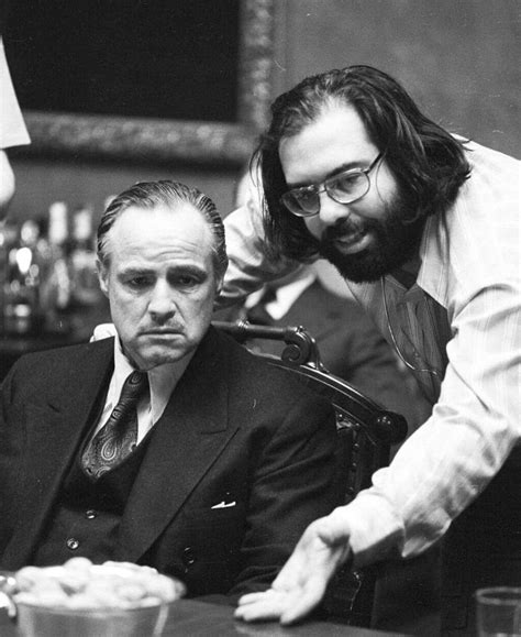 Coppola e Marlon Brando sul set