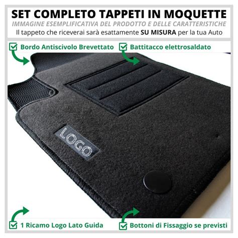 Diagramma di montaggio tappetini su misura