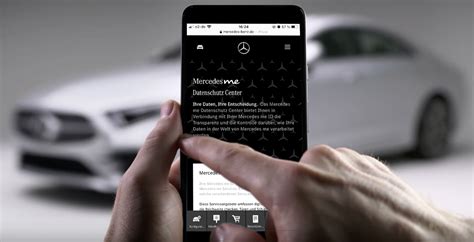 Mercedes-Benz Privacy Center interfaccia