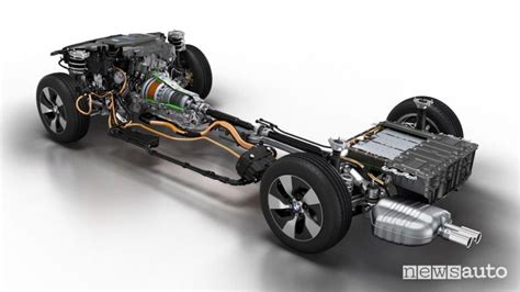 Schema motore ibrido plug-in BMW