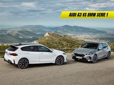 Confronto visivo tra BMW Serie 1, Audi A3 e Volkswagen Golf