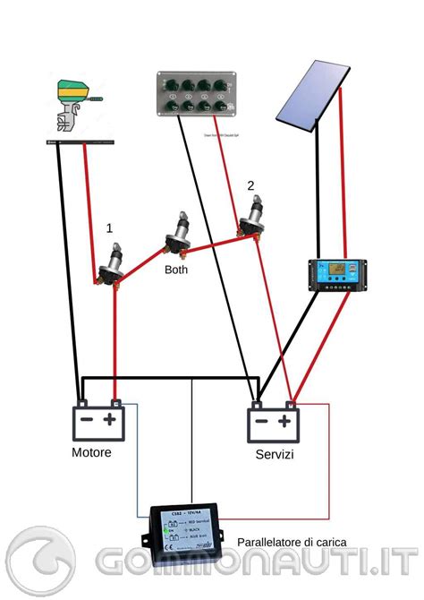 Schema elettrico batteria auto