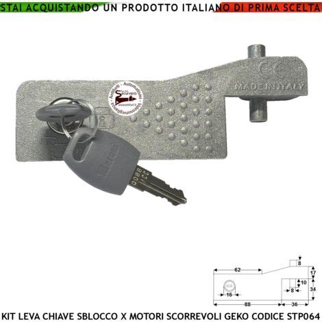 chiave per apertura/chiusura manuale capote e alloggiamento