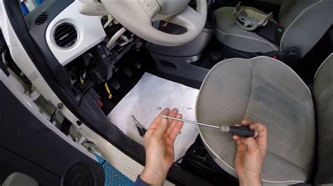 Dettaglio degli airbag della Fiat 500