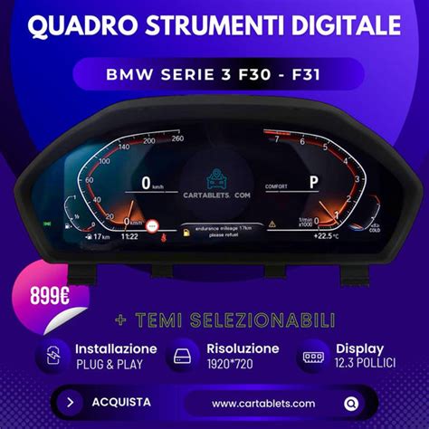 Quadro strumenti digitale BMW F10/F11 in funzione