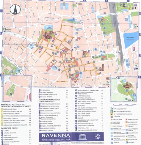 Panoramica della città di Ravenna con i suoi monumenti storici