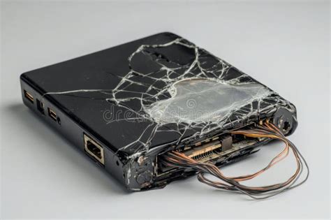 Damaged electronic device
