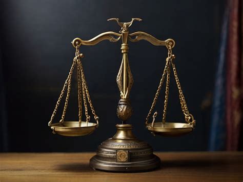 Bilancia della giustizia con elementi di prova