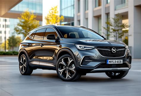 Design esterno della Opel Grandland con fari Pixel Matrix LED e mascherina Opel Vizor