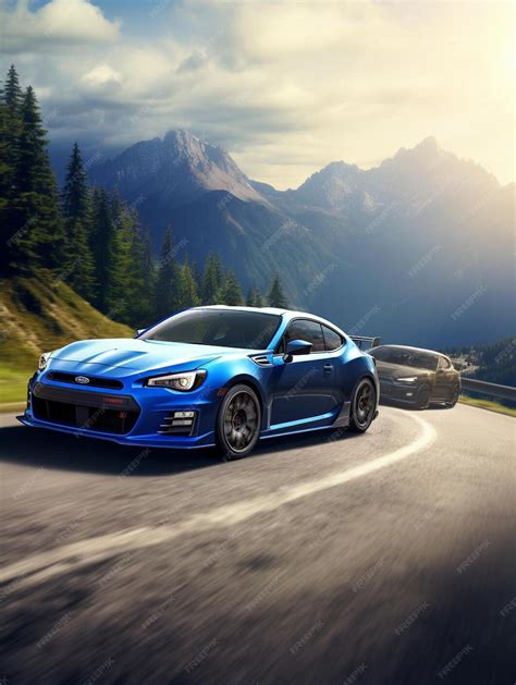 Una Subaru BRZ impegnata in una curva su un passo di montagna, evidenziando il design dei cerchi in lega