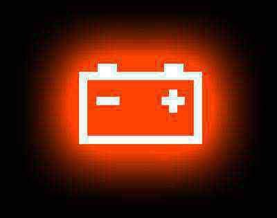 Spia batteria auto accesa