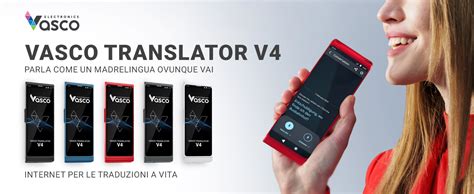Vasco V4 Traduttore Simultaneo Vocale con interfaccia utente