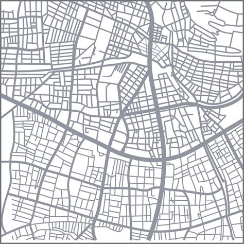 Mappa stilizzata con icone di autofficine Volkswagen