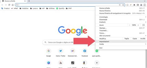 Schermata esemplificativa delle impostazioni cookie di un browser