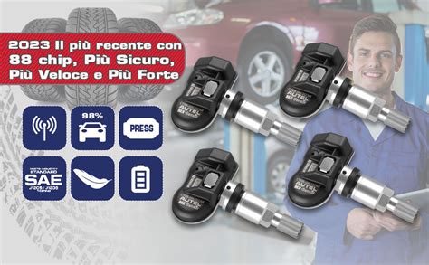 Sensore TPMS su cerchio auto
