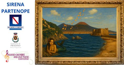 Illustrazione della Sirena Partenope che si dissolve nel Golfo di Napoli