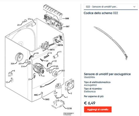 Schema tecnico di un'esplosa di ricambi BMW per il bagagliaio E46