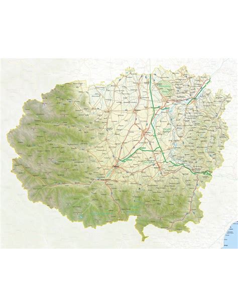 Mappa della provincia di Cuneo con indicazione delle principali aree turistiche e dei concessionari di camper