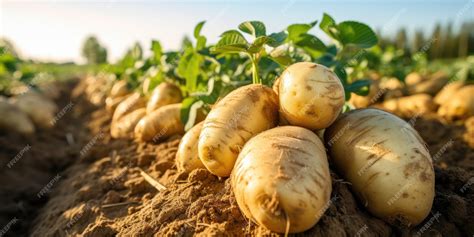 Campo di patate con segni di infestazione