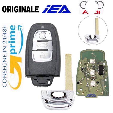 Dettaglio della chiave elettronica Keyless con i suoi componenti