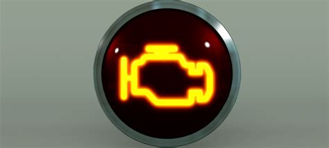 Simbolo spia motore accesa
