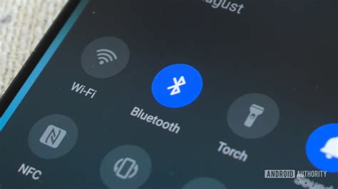 Smartphone Bluetooth settings interface