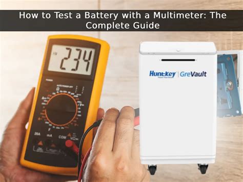 Multimetro utilizzato per testare la batteria