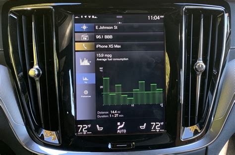 Volvo Sensus menu principale