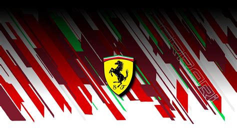 Logo Ferrari e sfondo di Maranello