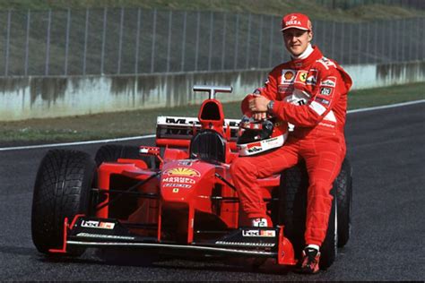 Michael Schumacher e la sua Ferrari
