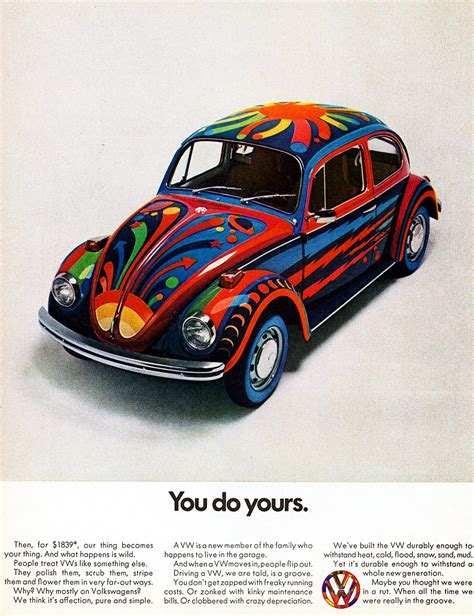 Volkswagen Beetle vintage ad